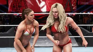 WWE 2K20 - Ronda Rousey vs. Charlotte Flair - Royal Girl Fights 💜