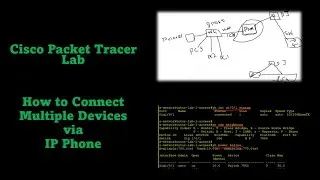 Cisco Packet Tracer Lab -  How to connect multiple devices (computers & printers, etc) via IP Phone