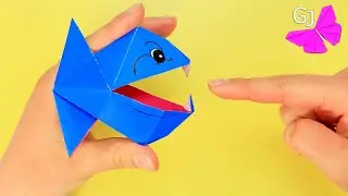 Origami fish piranha / Paper fish