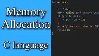 C Programming Tutorial: Memory Management with Dynamic Memory Allocation part 2