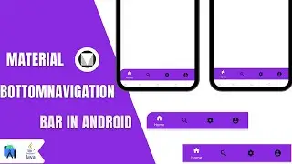 Material Bottomnavigation bar in Android||Customize Material Bottomnavigation bar||Tutorial-2020