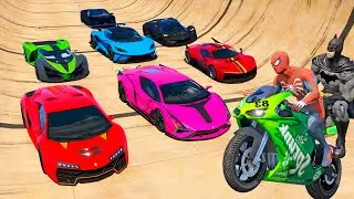 DESAFIO NOVO DO HOMEM ARANHA & HERÓIS com CARROS - GTA V