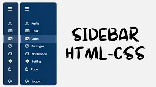 Responsive Sidebar Using HTML CSS | Sidebar HTML CSS | Sidebar Menu HTML CSS