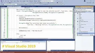 Visual Studio 2019 (VB.NET) Connecting to Data in an Access Database Part 3/3