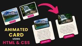 Animation Card Expand on Hover using HTML & CSS | How to Make Animated Card using HTML & CSS