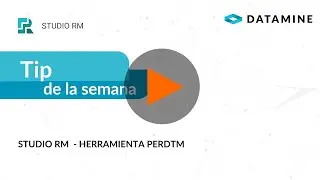 Tip de la semana: Studio RM - Herramienta PERDTM