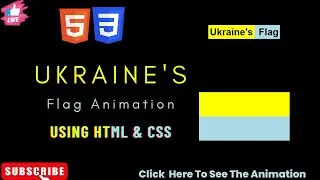 Ukraine's Flag Animation | HTML & CSS