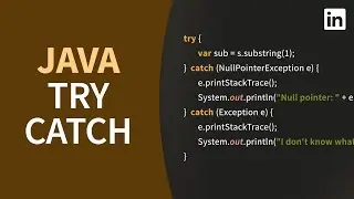 Java Tutorial - TRY CATCH for handling exceptions