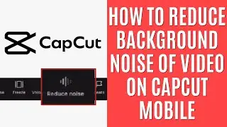 How to Reduce Background Noise of Video on CapCut Mobile [Quick Guide]