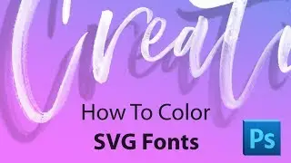 How to Color and Shadow SVG Font