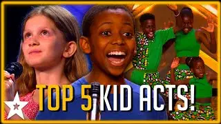 TOP FIVE BEST KID AUDITIONS from Britain's Got Talent 2023!