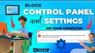 How to Block Control Panel in Windows 10 | Disable PC Settings