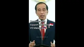 Countries that support Indonesia🇲🇨 vs Malaysia🇲🇾 #shorts #indonesia #malaysia #viral