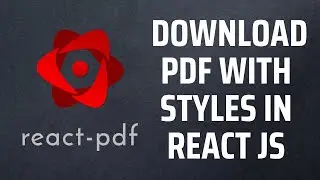 Create and export PDF file with styles in ReactJs | PDF export in react with @react-pdf/renderer