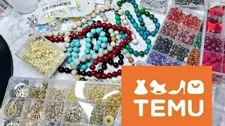 MASSIVE TEMU BEAD & JEWELRY CRAFT HAUL | Coupon Code pick3233 $100 coupon bundle