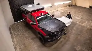 Wrapping The Hood in 3M Matte Black Vinyl [Power Wagon Episode 7]