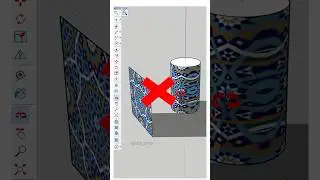 Fix Material Mapping on Carved Surfaces in SketchUp with Fredo6 tools plugin! #sketchup #nicetower