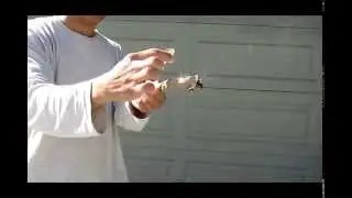 How to make/start fire with magnifying glass lens and a piece of paper in one minute