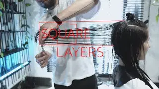 How to Cut Square Layers for Long Hair: A Layered Haircut Tutorial