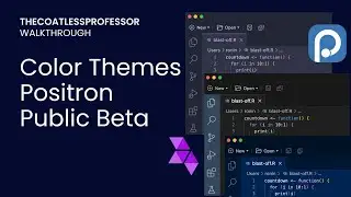 Positron IDE with Editor Color Themes (Public Beta)