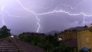 8 hours heavy thunderstorm sound for sleeping and relaxing  | sleep in just 2 minutes