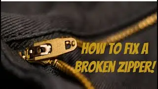 How to fix a broken zipper