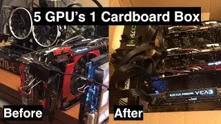 5 GPU's 1 Cardboard Box