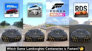 Lamborghini Centenario Top Speed in Real Racing 3, 3D Driving Class, Forza 5 & Real Driving School