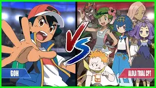 Pokemon Battle Series: Ash Vs Alola Trial Captains (Llima, Lana, Kiawe, Mallow, Sophocles, Acerola)