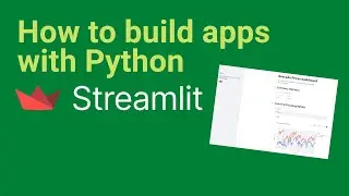 How to build dashboard apps with Streamlit Python (quick Tutorial)