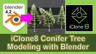 Tutorial | iclone 8 Conifer Tree Modeling with Blender #iclone #blender #3dmodeling