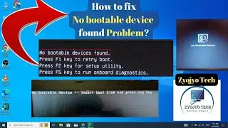 How to fix no bootable device found problem in windows 10? In Every Laptop and Desktop