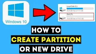 How To Create Partition in Windows 10/11 | Create New Drive (Updated 2024)