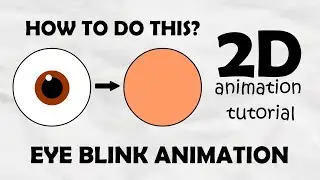 how to create eye blink in 2d| 2d tutorial by sarath| cartoon eye blink animation