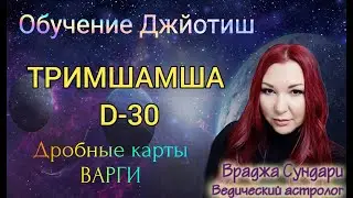 Дробные карты в Джйотиш Д30 ТРИМШАМША // Несчастья, бедствия, насильственная смерть, неудачи, споры.