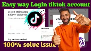 Couldnt reset password tiktok account | 2 step verification enter password | forgot email tiktok