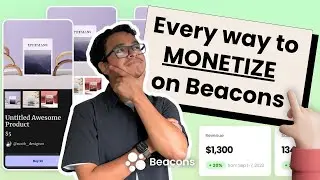 Top Ways to Monetize with Beacons Digital Store for Creators! (Beacons Products Overview)