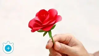 How to Make Paper Rose Flower - Easy! | LampZoom