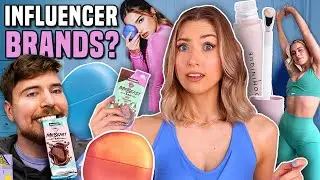 I Bought INFLUENCERS' BRANDS... & TESTED THEM * MrBeast, Whitney Simmons, Addison Rae