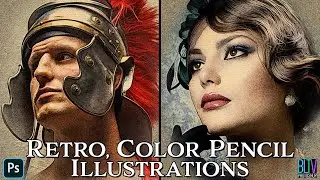 Photoshop: Create COLOR PENCIL Illustrations from PHOTOS