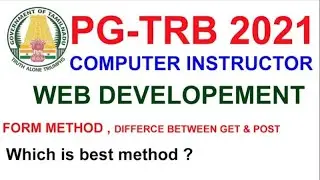 TRB  Computer Instructor WEB DEVELOPEMENT | CLASS 4 | FORM METHOD   | VIBRANT ONLINE ACADEMY