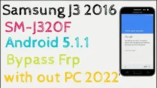 Samsung J3 2016(Sm-j320F) Frp  Bypass(Google Account)with out Pc easy method for Free 2022