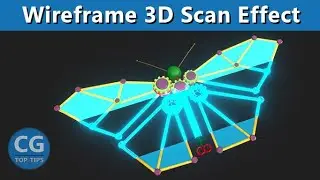 Wireframe 3D Scan Effect in Blender