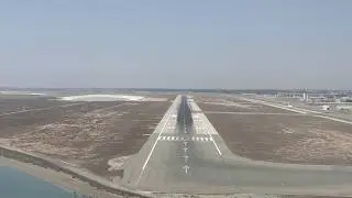 LANDING AT LARNACA AIRPORT