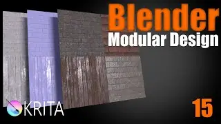 Blender Modular Design - 15 Creating Texture Atlas in Krita