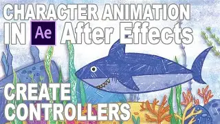 Animating Character Drawing Using Controllers in After Effects. Linking Puppet Pin to Null Object.