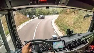 POV truck Driving MAN TGX 470 Sant Antony de Vilamajor  (Cataluña) 🇪🇸 4K view