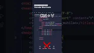 Vscode Shortcuts #css #coding #vscode #Website #frontenddeveloper