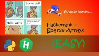 Hackerrank - Sparse Arrays walkthrough #Python #Hackerrank