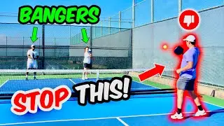 How to Beat BANGERS in Pickleball (10+ minutes of examples)